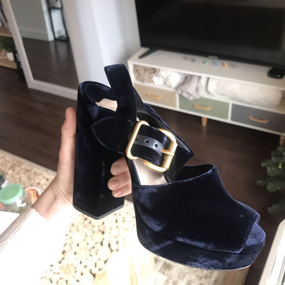Prada platform heels.